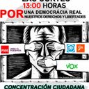 Concentración por una democracia real : nuestros derechos y libertades