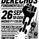 Concentración plaza de colón por nuestros derechos fundamentales