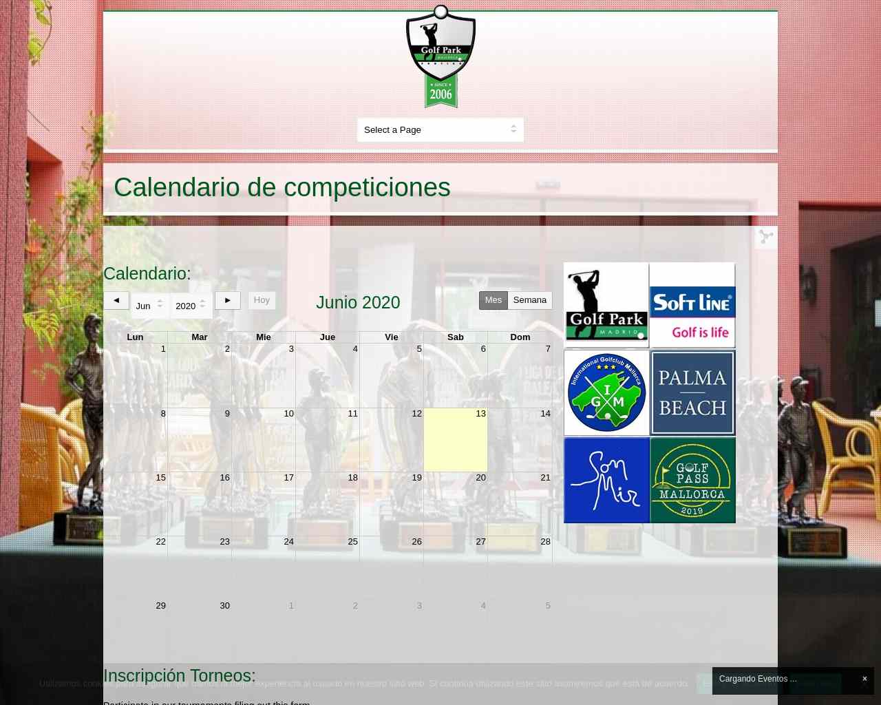 Calendario de competiciones - Golf Park Mallorca - Puntiró: Campo de Golf en Mallorca