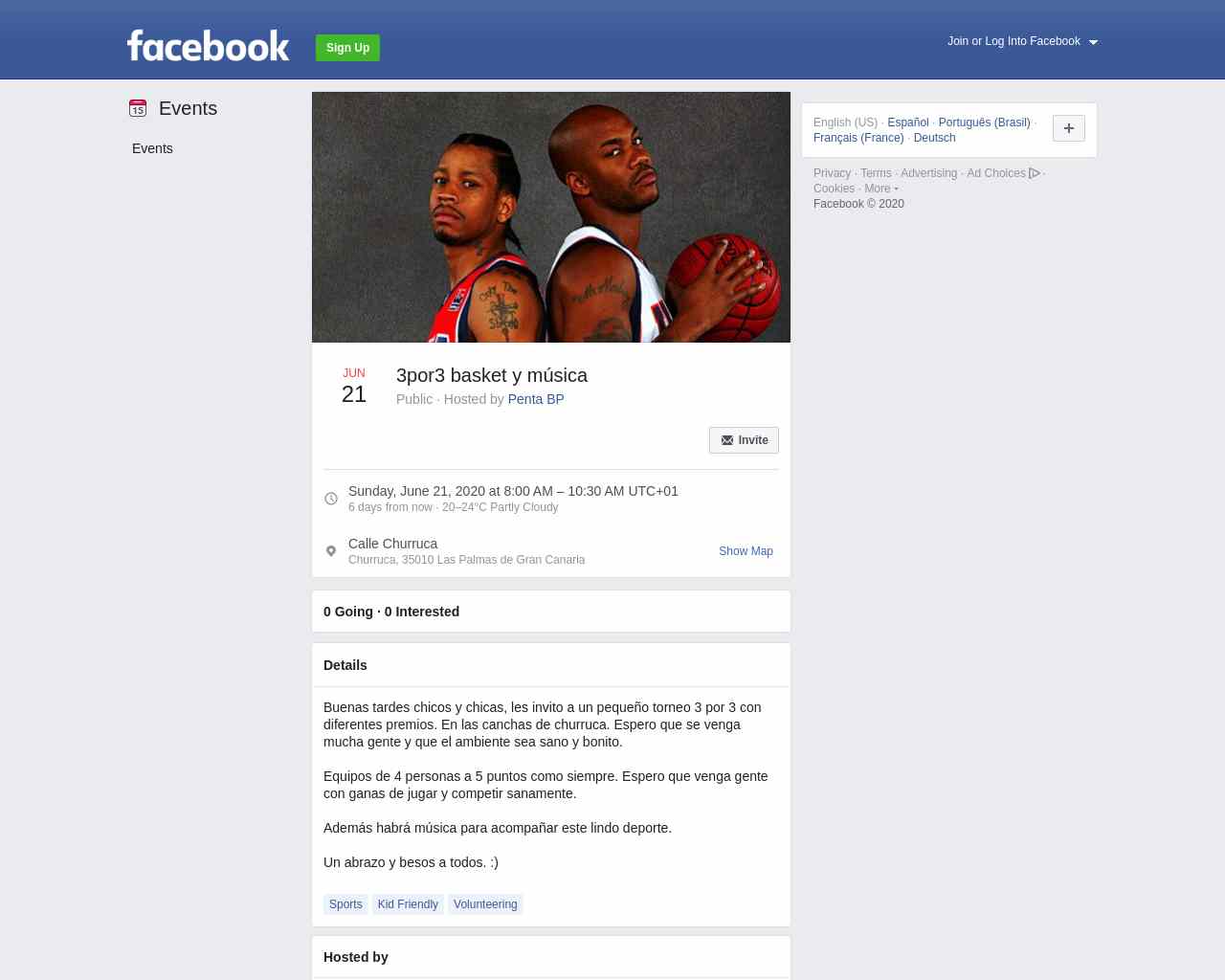 3por3 basket y música