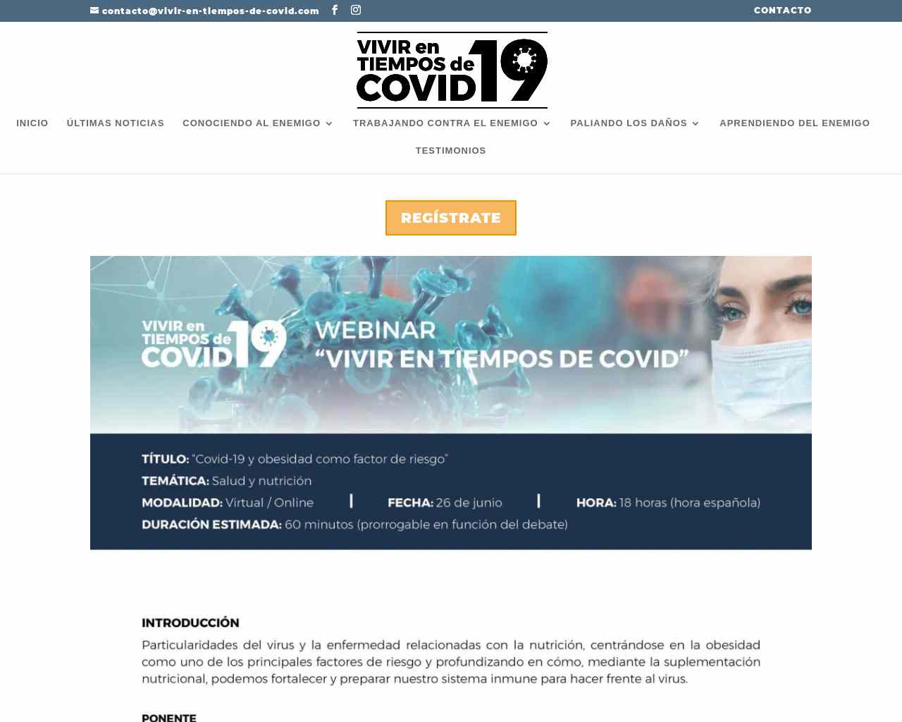 COVID-19 Y OBESIDAD COMO FACTOR DE RIESGO - Vivir en tiempos de covid-19