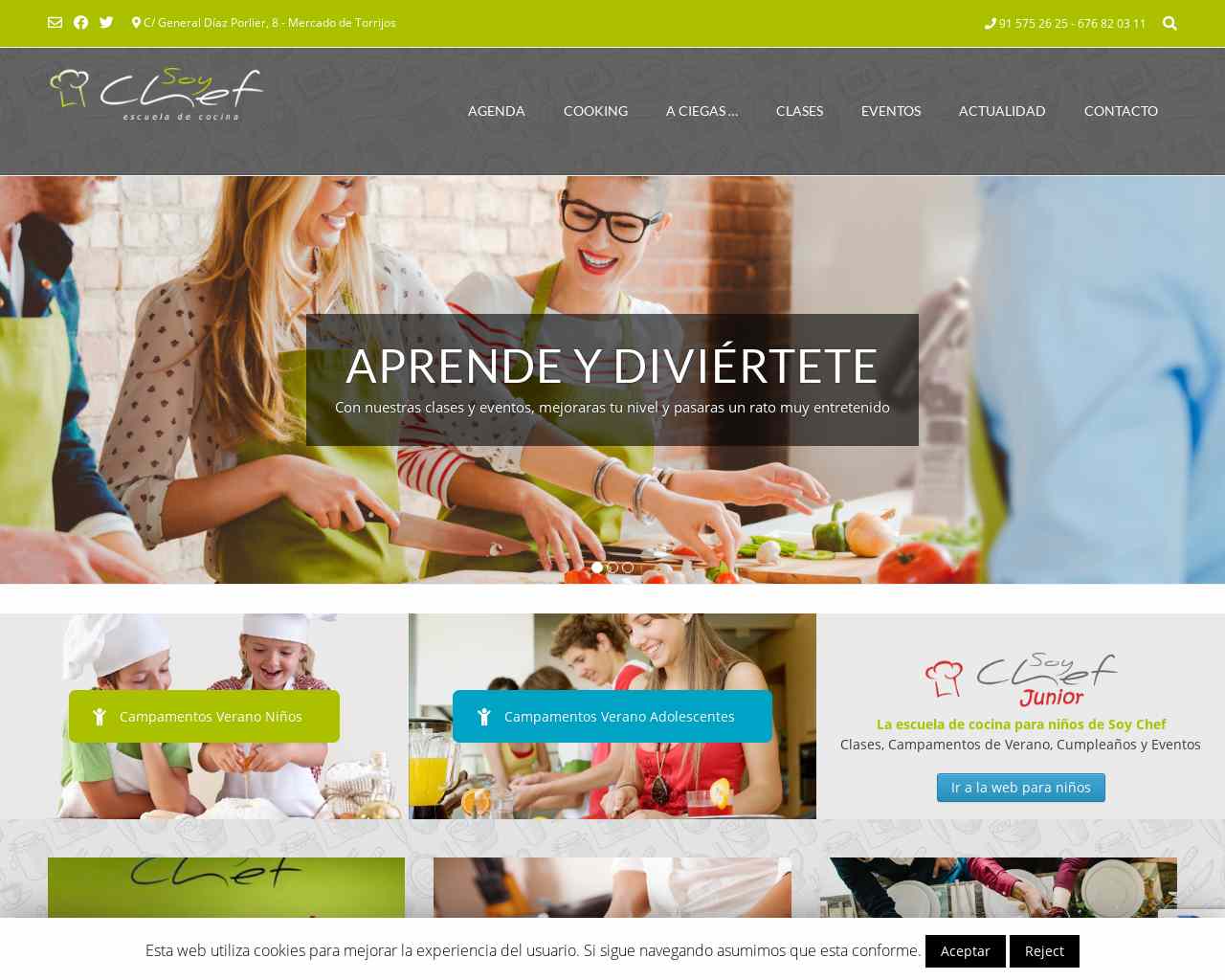 Portada - Soy Chef - Escuela de cocina en Madrid