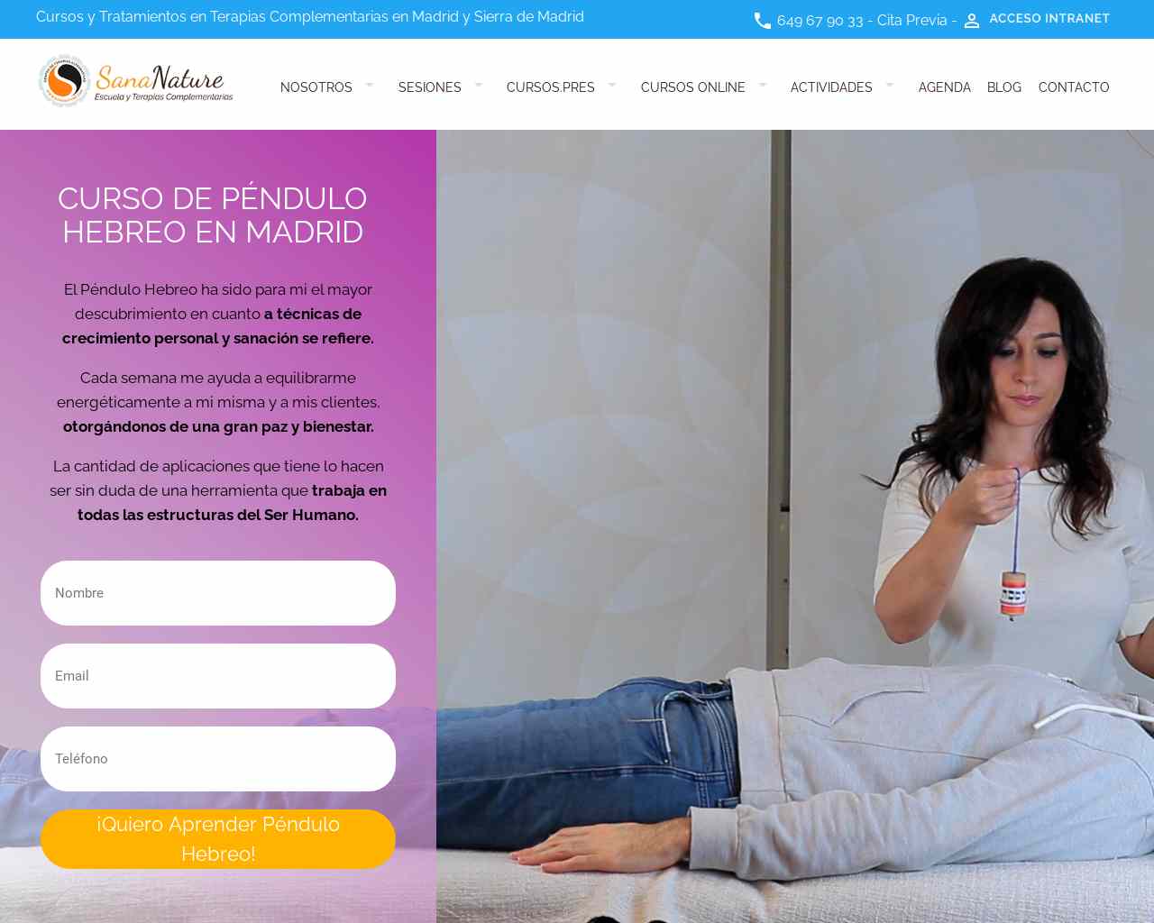 Cursos de Pendulo Hebreo en Madrid - Cursos de Reiki en Madrid