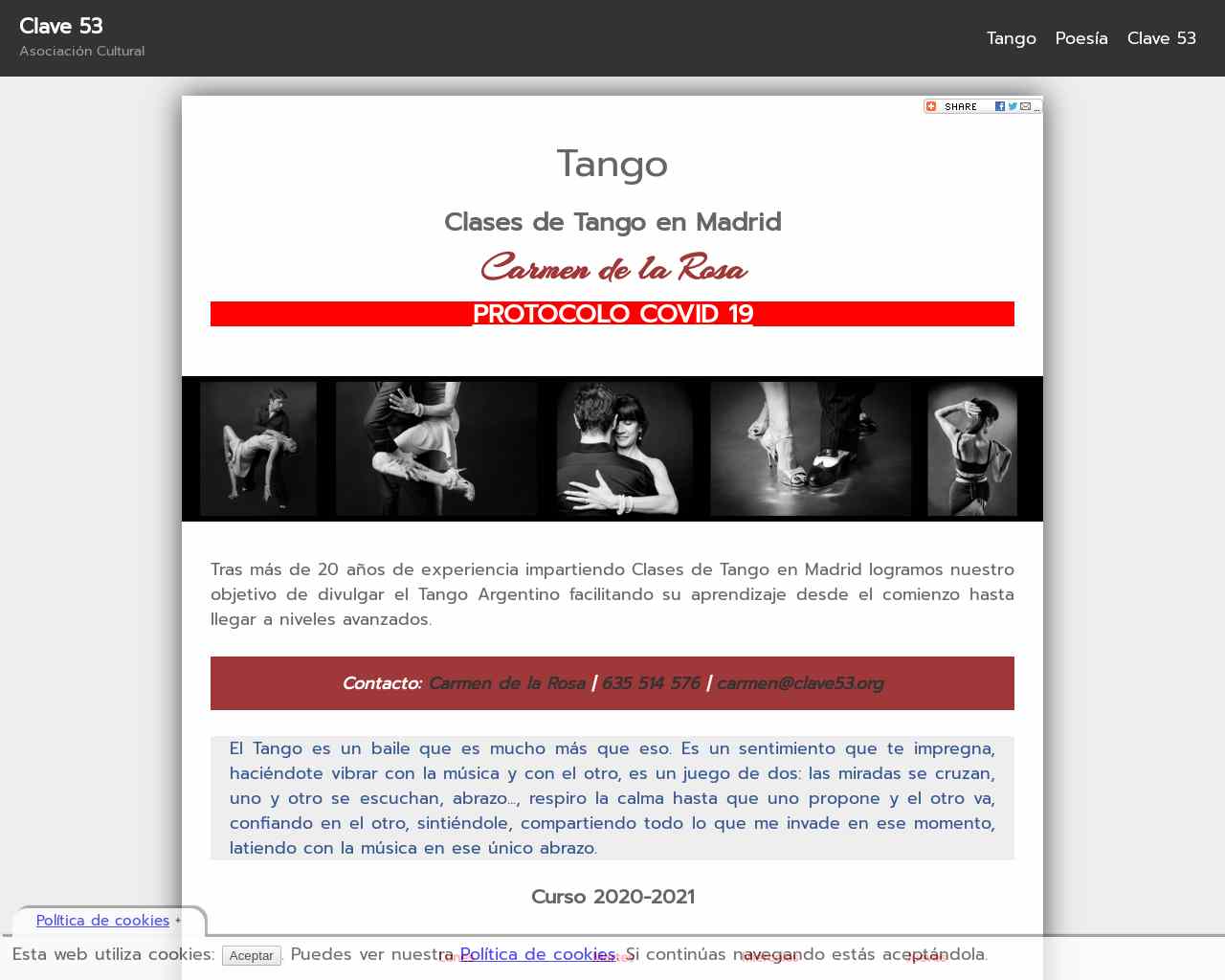 Clave 53: Clases de Tango en Madrid