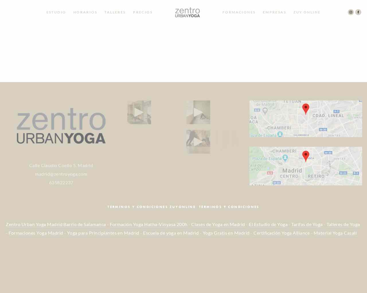 Zentro Urban Yoga Madrid - Barrio de Salamanca— Cursos y Talleres de Yoga y meditación 