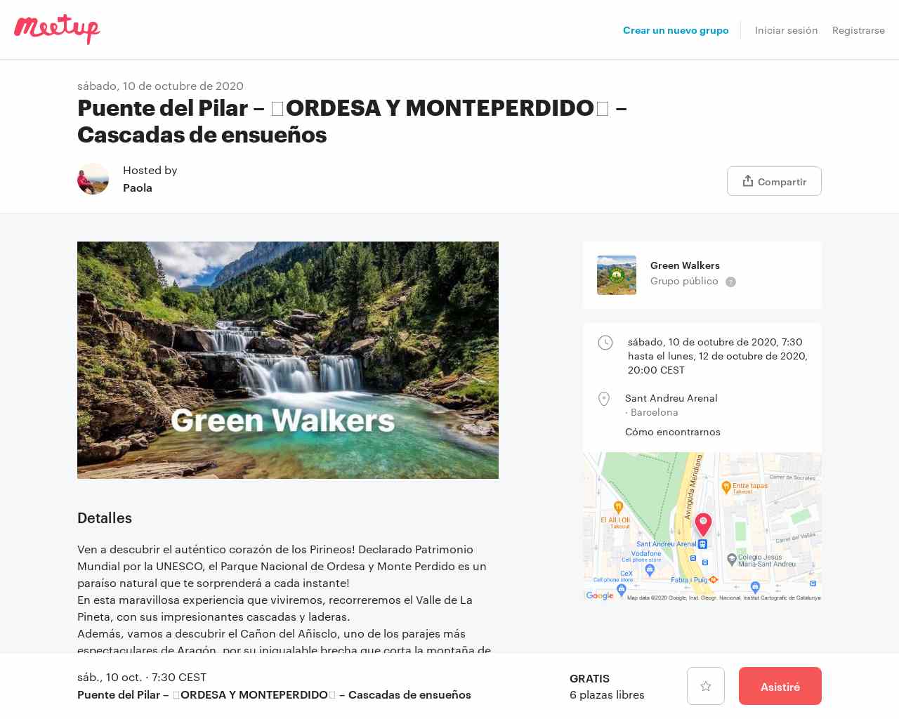 Puente del Pilar – 🌄ORDESA Y MONTEPERDIDO🌄 – Cascadas de ensueños  | Meetup