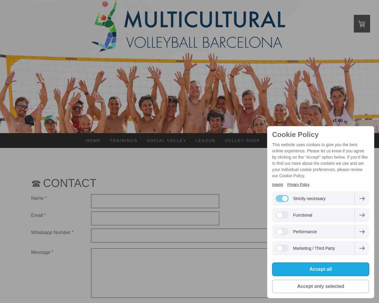 Multicultural Volleyball Contact - Volleyball Shop - Barcelona