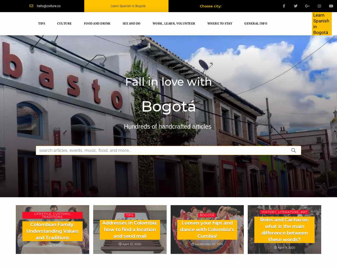 Colture | Articles, events, tips and more about Bogota - You will love it