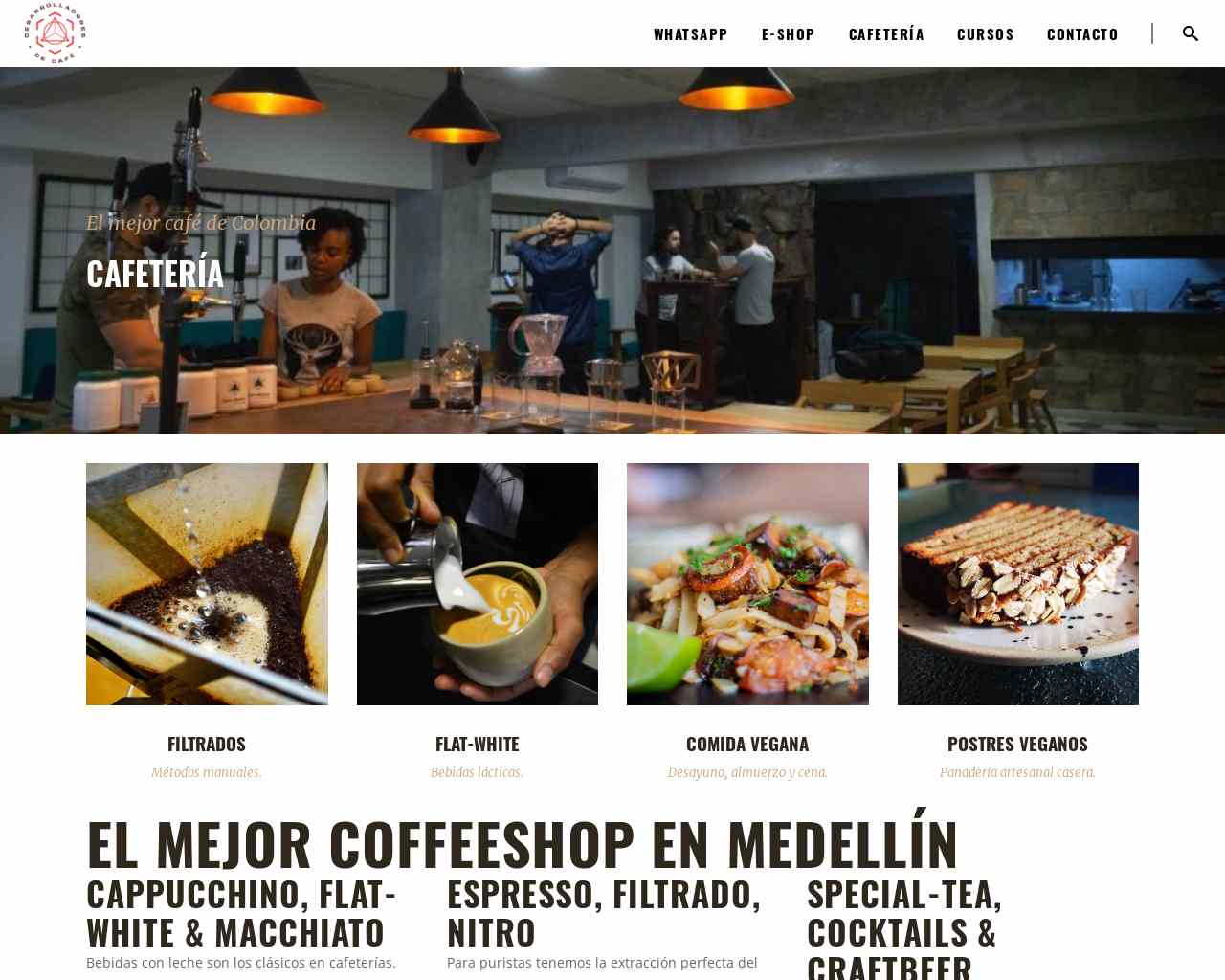 Cafetería | DDC - Desarrolladores de Café | Los mejores cafés en Medellín