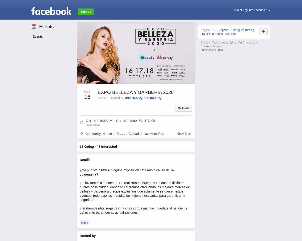 EXPO BELLEZA Y BARBERIA 2020
