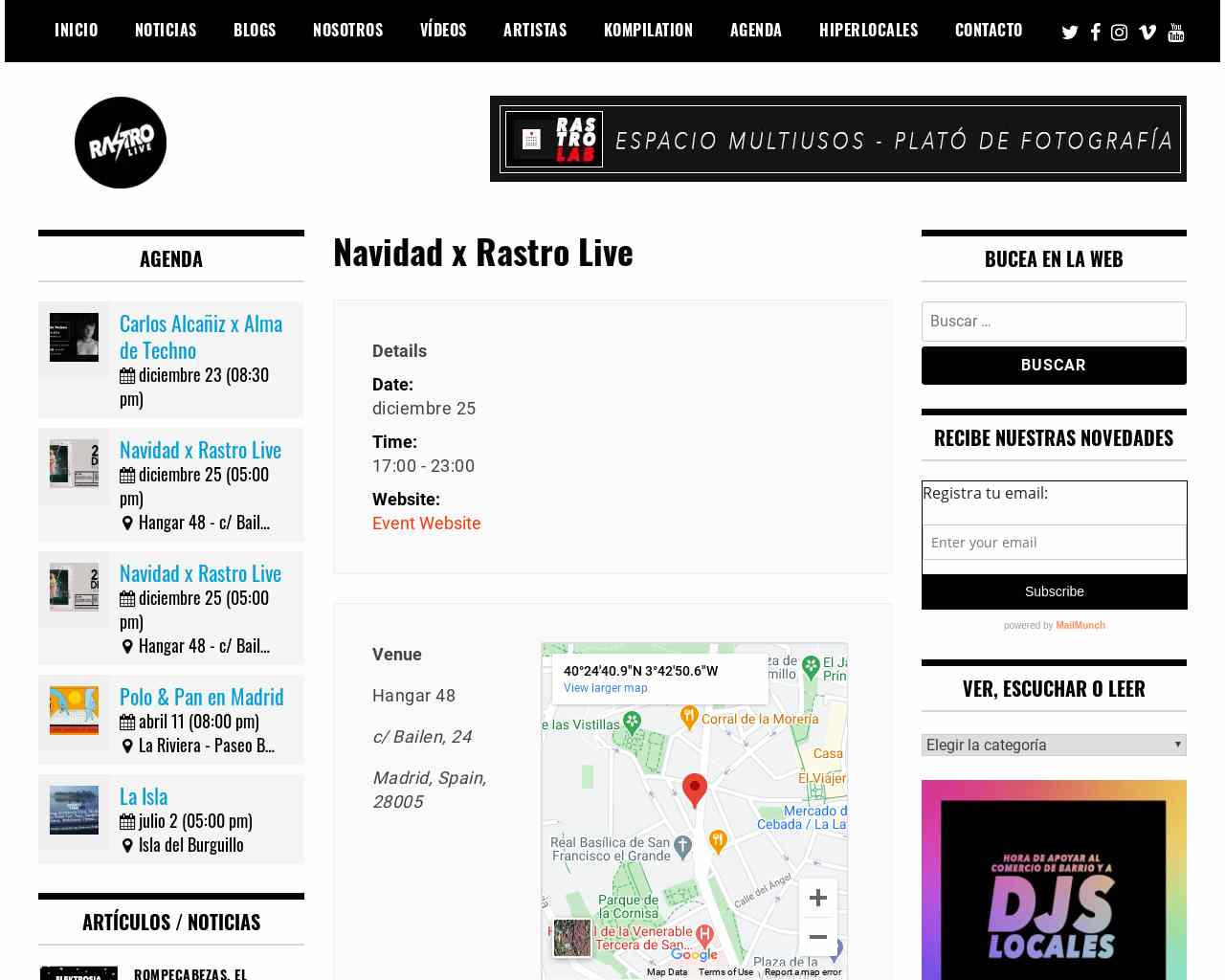Events | Rastro Live