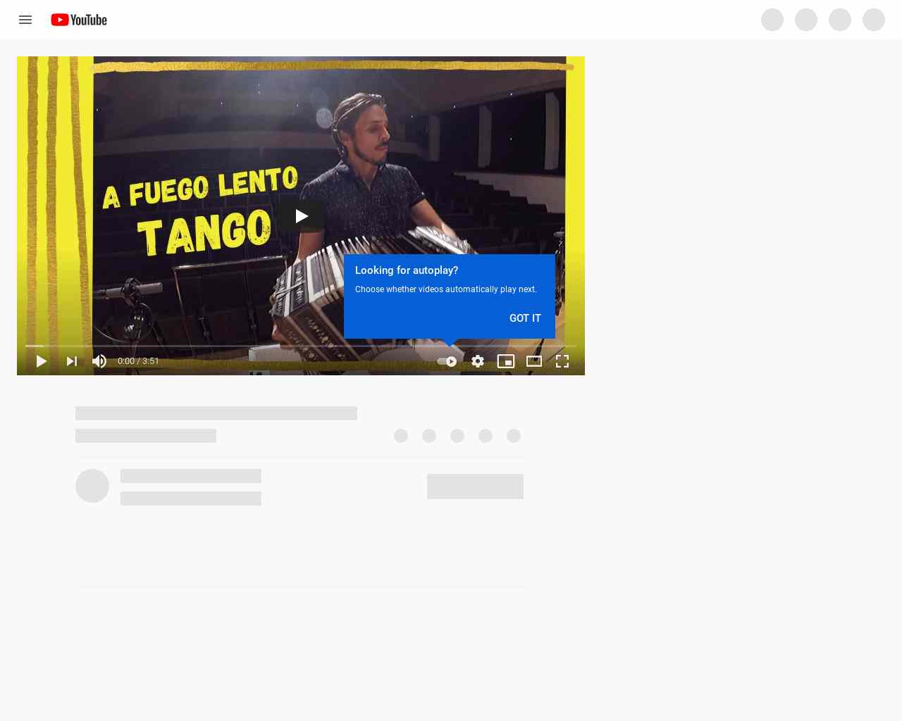 A FUEGO LENTO - Horacio Salgán (Tango) | Claudio Constantini (bnd) & Louiza Hamadi (piano) - YouTube