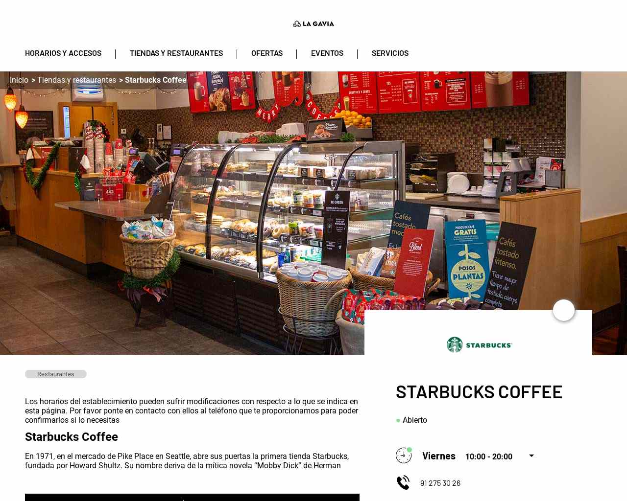 Starbucks coffee en el centro La Gavia - Restaurantes - Madrid
