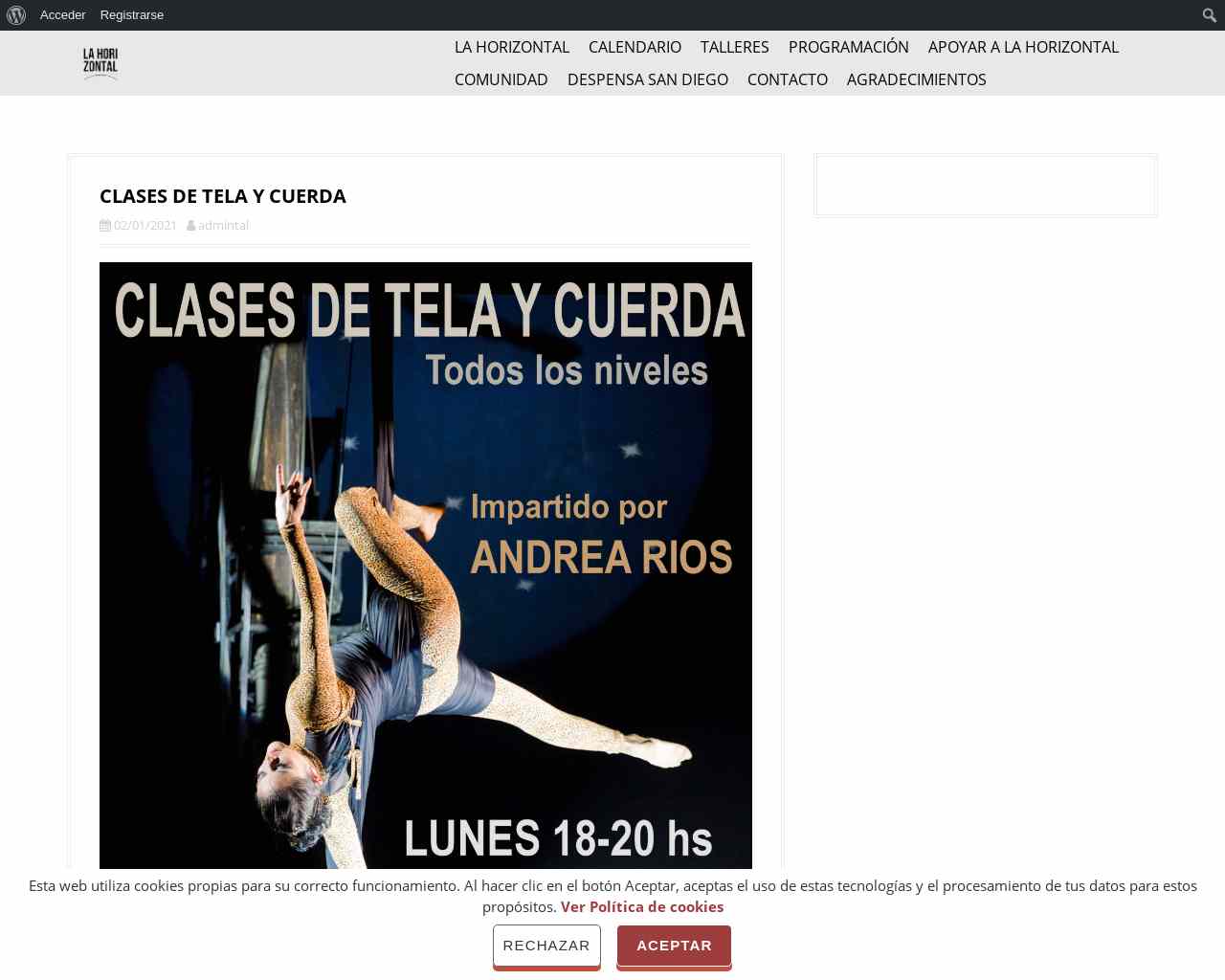 CLASES DE TELA Y CUERDA – La Horizontal