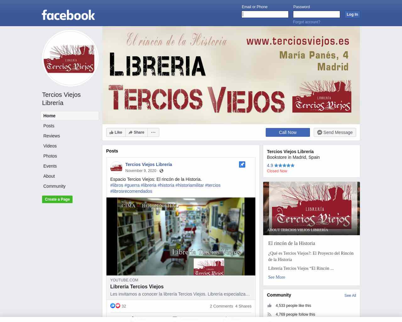 Tercios Viejos Librería - Home | Facebook