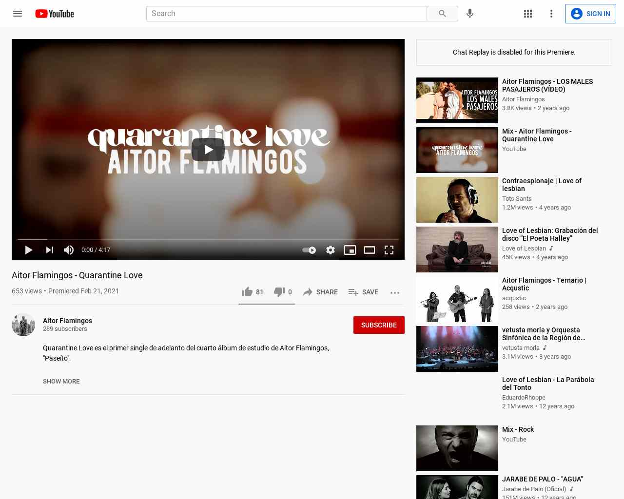 Aitor Flamingos - Quarantine Love - YouTube