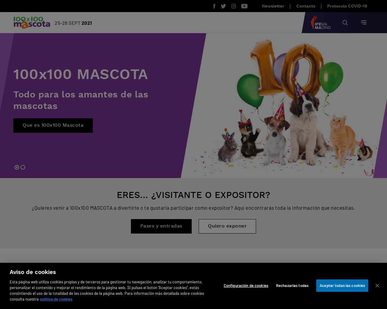 100x100 MASCOTA 2021 | Feria de mascotas